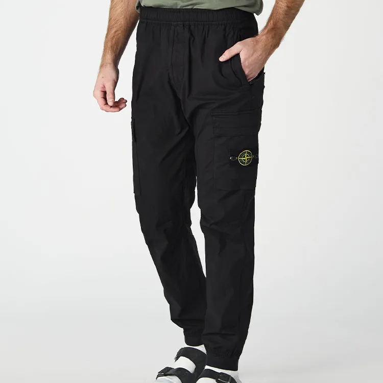 STONE ISLAND SS22 Casual Pants Men's Black-5