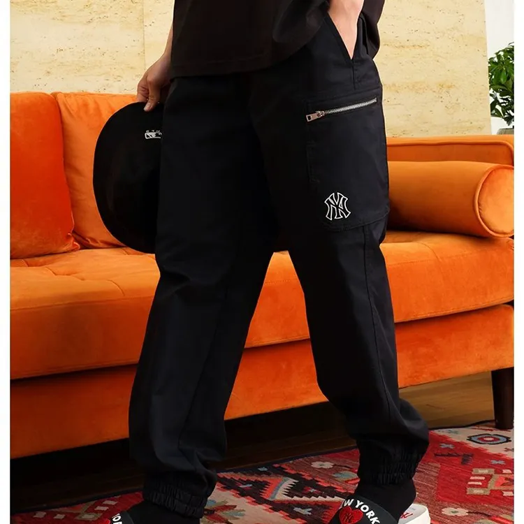 MLB Knitted Sweatpants Men's Black-3