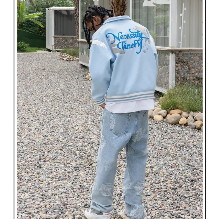 Necessity Finery Baseball Jerseys Men Sky Blue-3