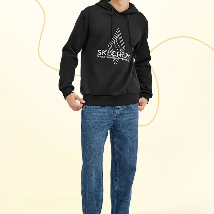 Skechers Diamond Series Sweatshirts Unisex Carbon Black/0018-5