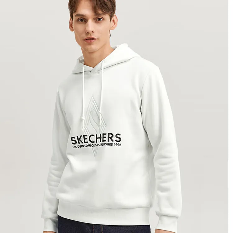 Skechers Diamond Series Sweatshirts Unisex Marshmallow White/0074-2