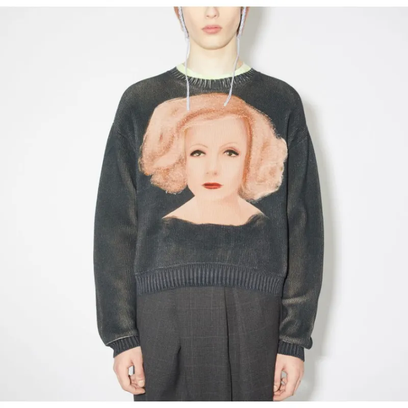 Acne Studios Sweaters Unisex Washed Black-1