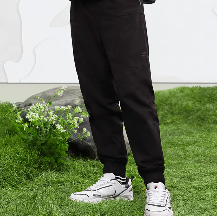 FILA Knitted Sweatpants Men Jet Black-2