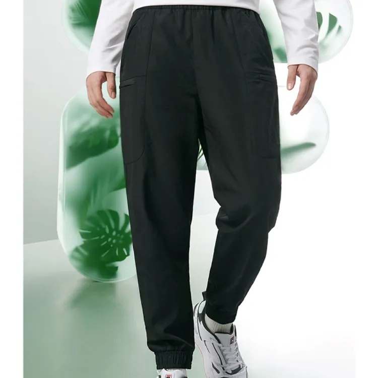 FILA Knitted Sweatpants Men Jet Black-4
