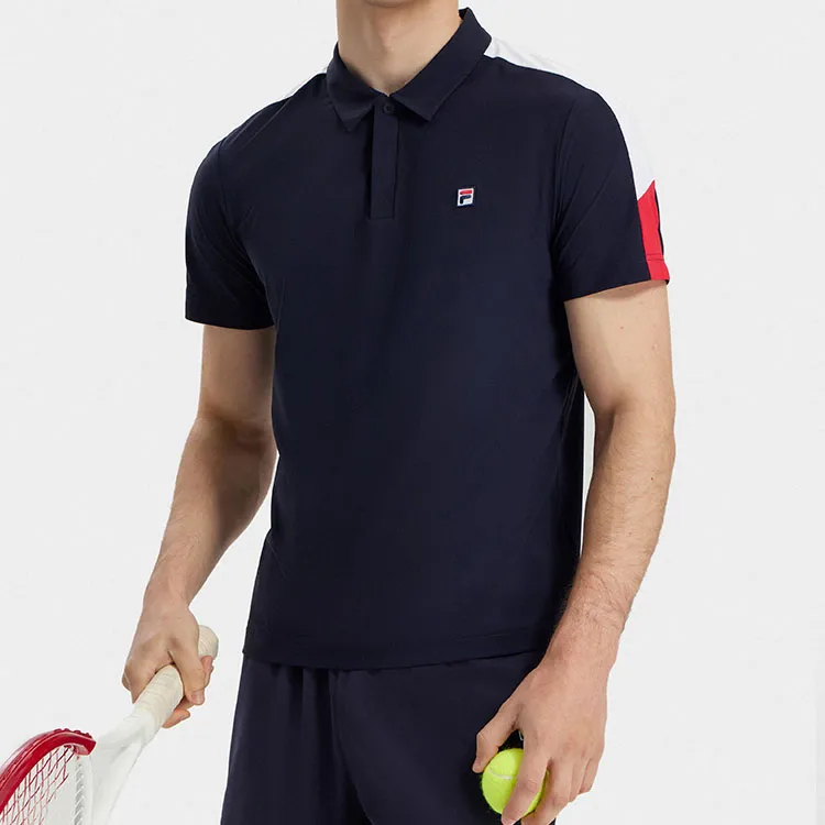 FILA Polo Shirt Men's RD Royal Blue-2