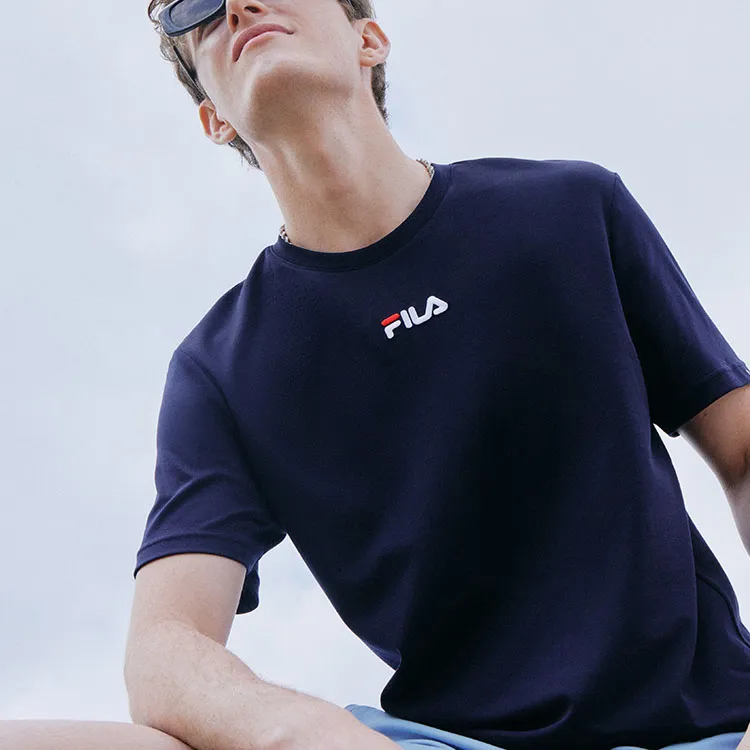 FILA T Shirts Men Navy Blue-3