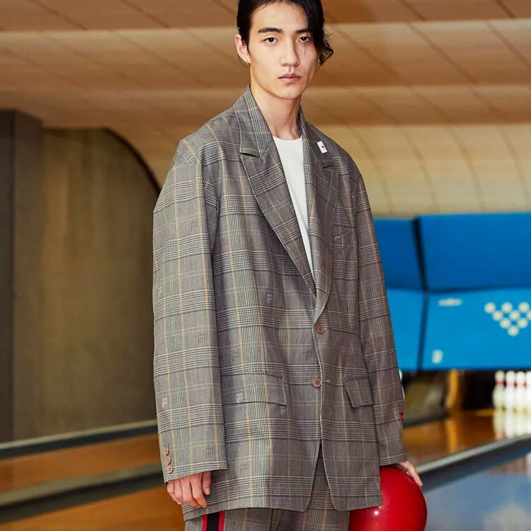 Mihara Yasuhiro X FILA MIHARA YASUHIRO Collaboration Collection Business Suits Unisex Seaweed Umber-4