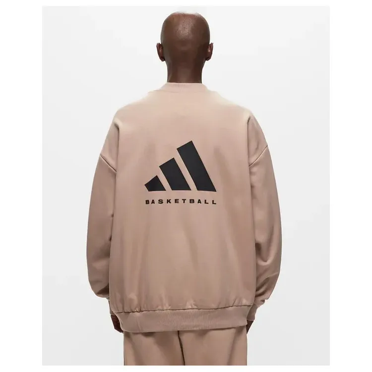 Adidas Sweatshirts Unisex Pearl Smoke Gray-3