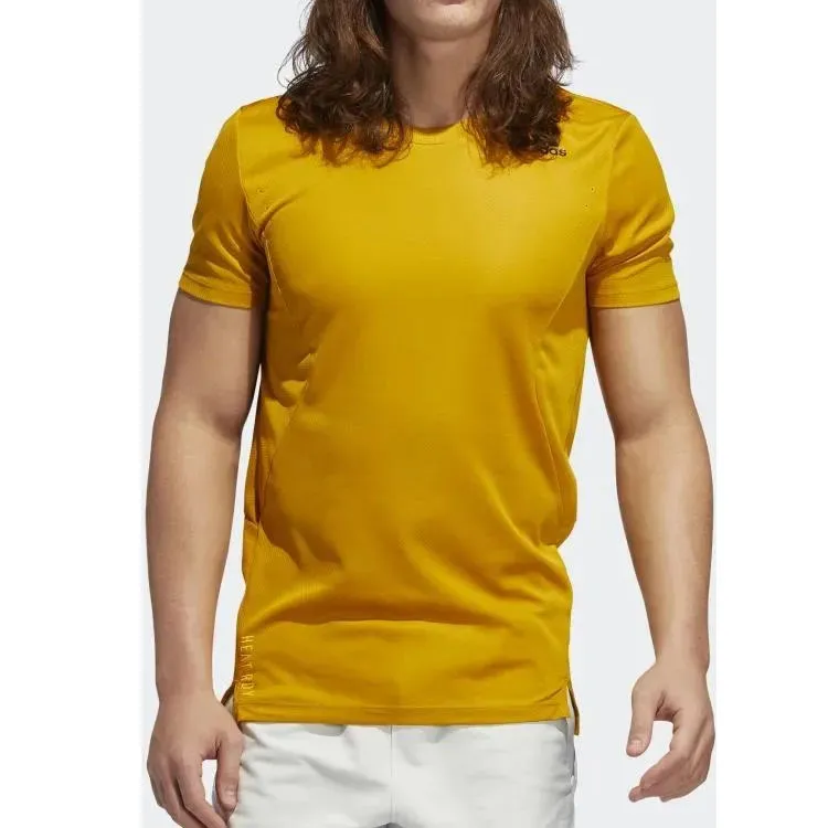 Adidas T Shirts Men Yellow-1