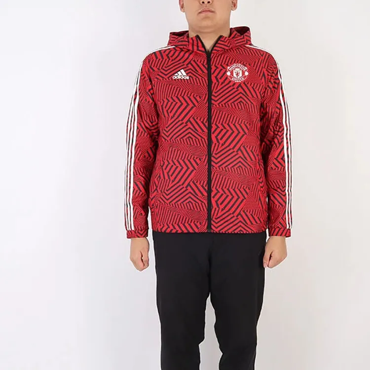 Adidas MANCHESTER UNITED THEATRE OF DREAMS Jackets Men Natural Red-5