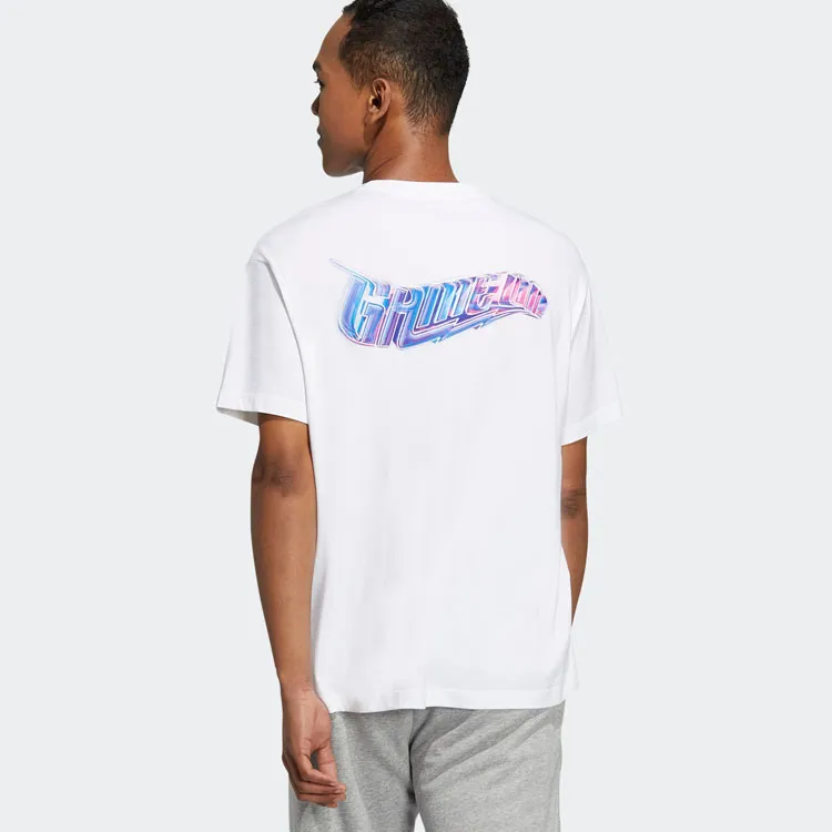 Adidas T Shirts Unisex White-5