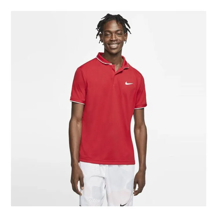 Nike T Shirts Men Red White-6