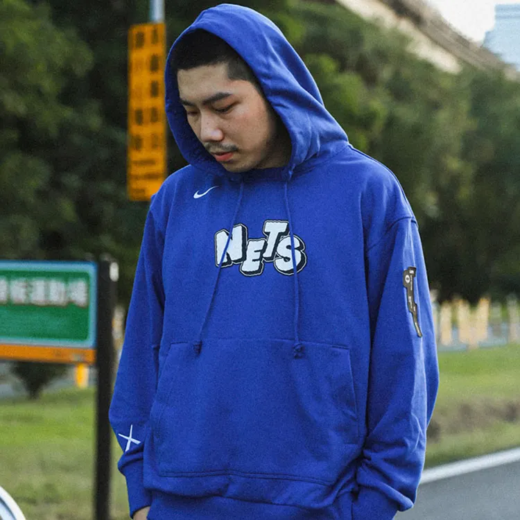 Nike x Nike Kaws NBA Standard Issue City Edition Sweatshirt Men's Rush Blue-4