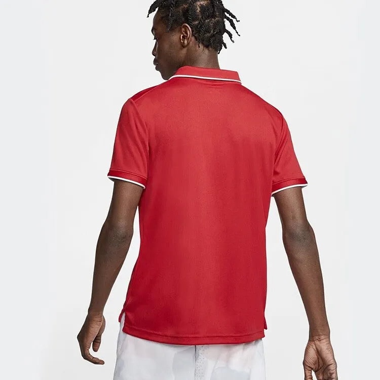 Nike T Shirts Men Red White-5
