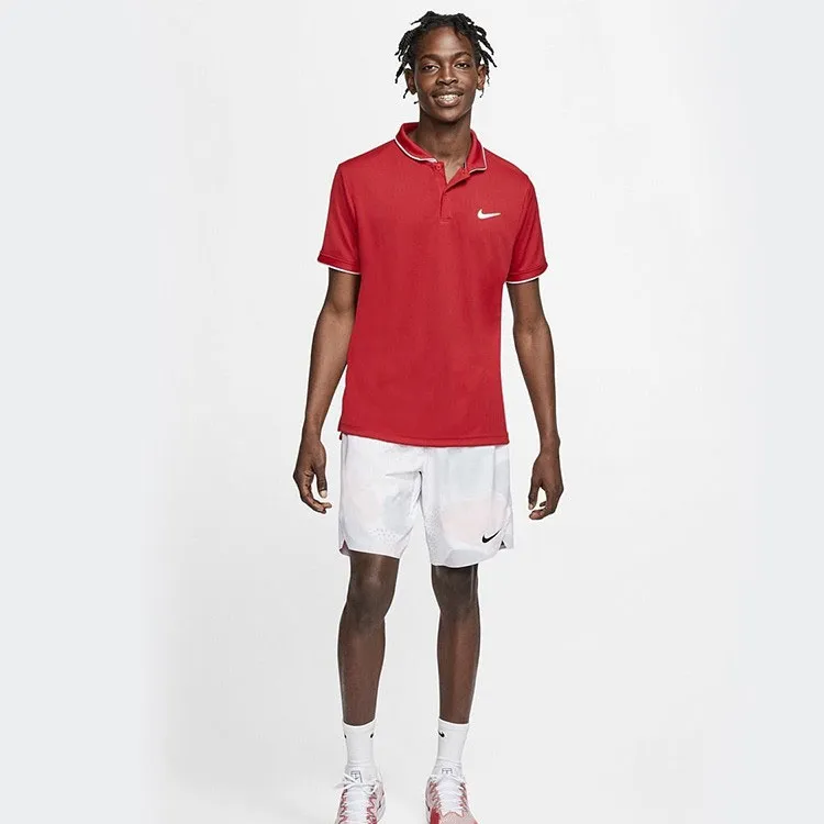 Nike T Shirts Men Red White-4