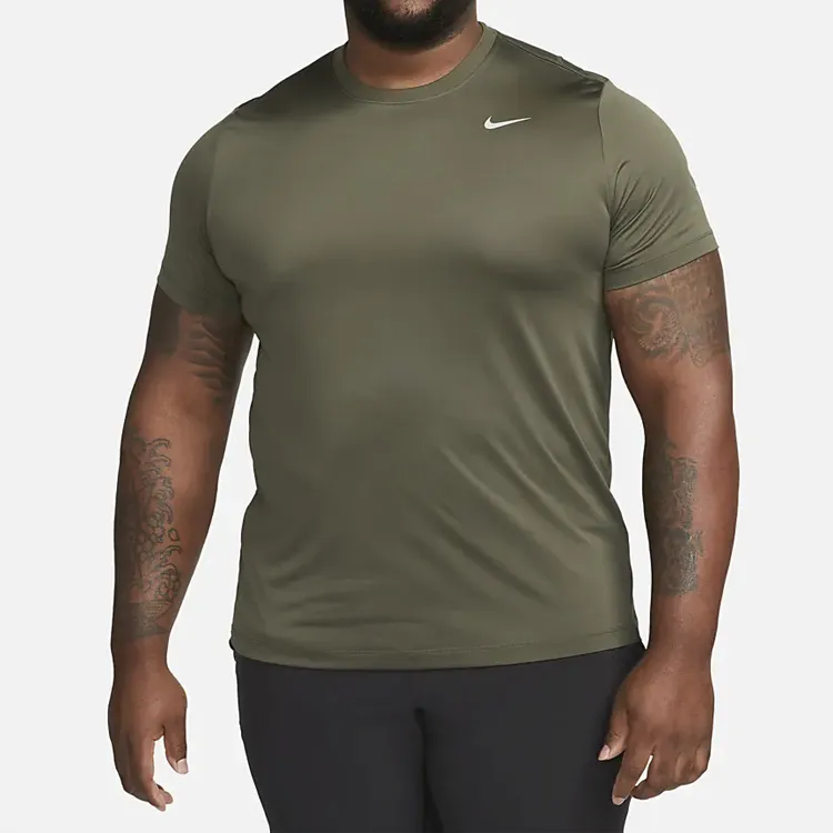 Nike T Shirts Men Army Green-5