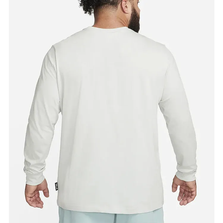 Nike T-Shirts Men Light Gray-5