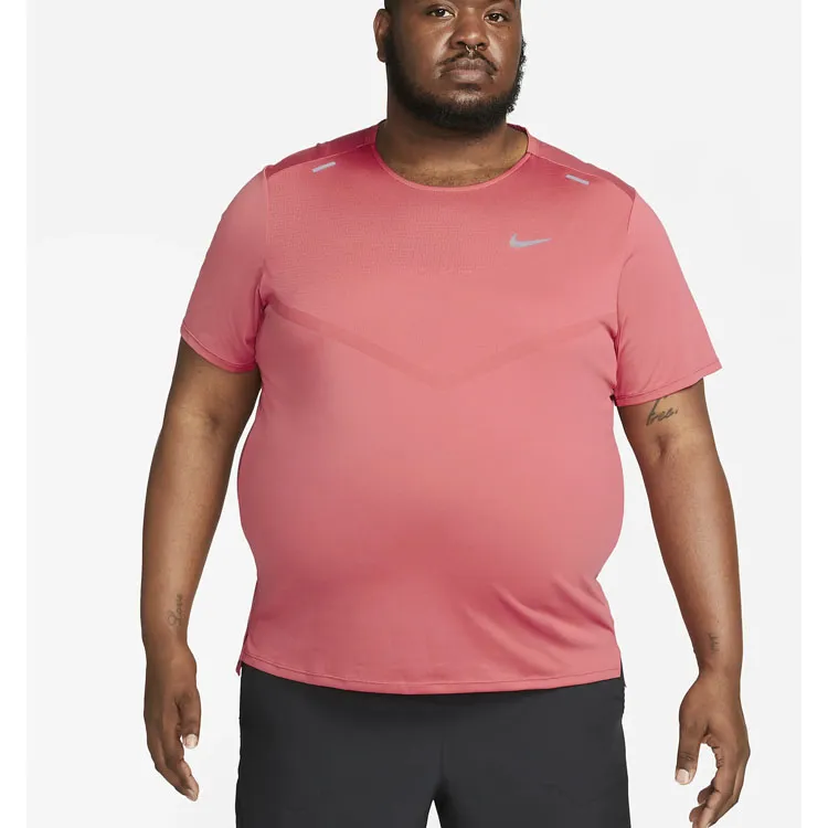 Nike T Shirts Men Peach Pink-5