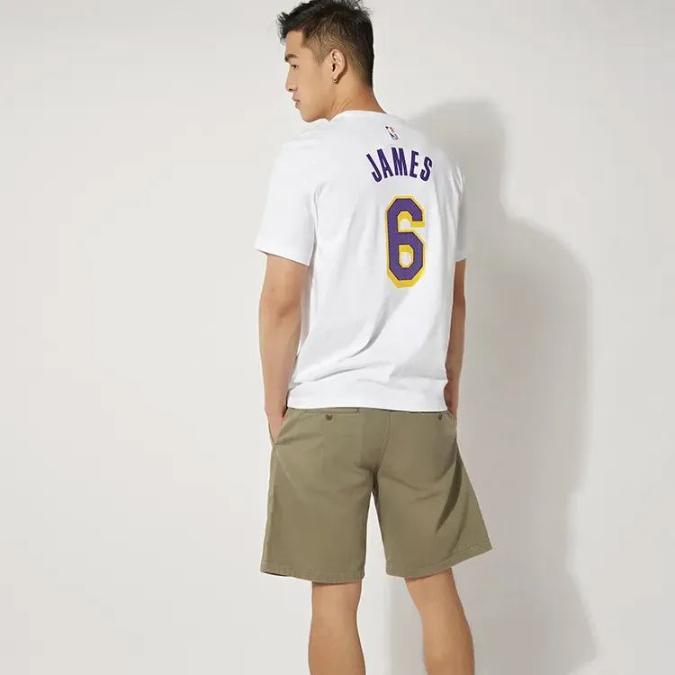 Nike Nba Women's Los Angeles Lakers LeBron James T shirt-4