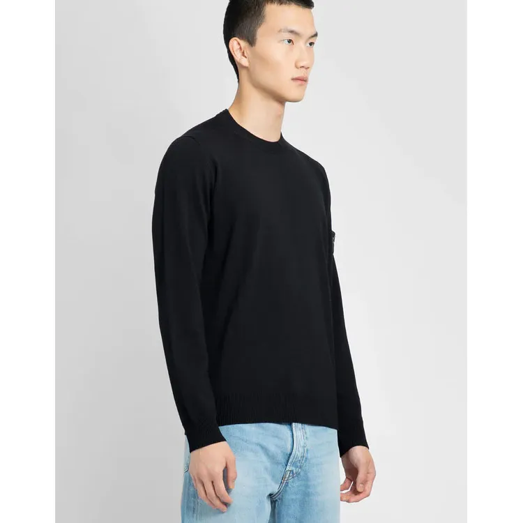 STONE ISLAND Logo Patch Crewneck Jumper-3