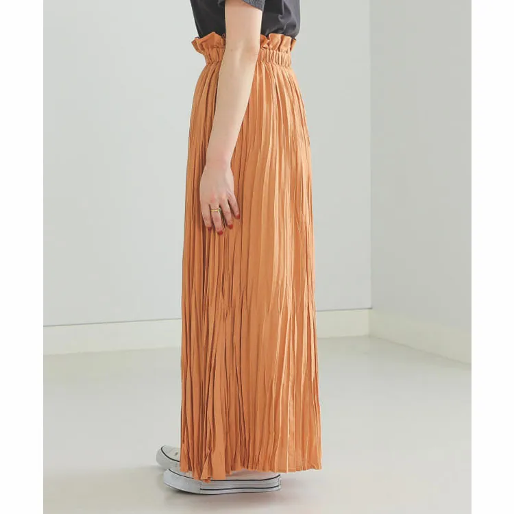 Beams Casual Long Skirts Women's Orange-5