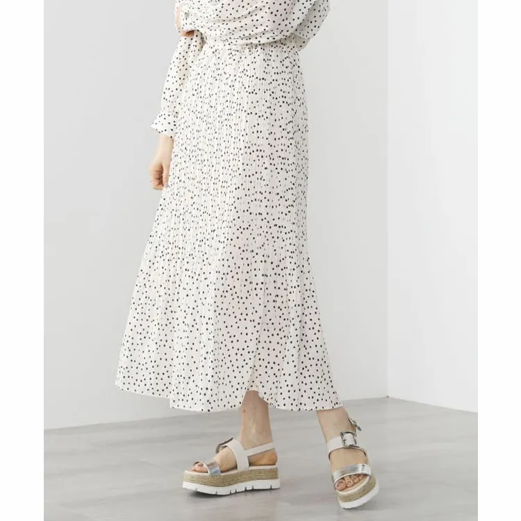 Beams Casual Long Skirts Women's White-4