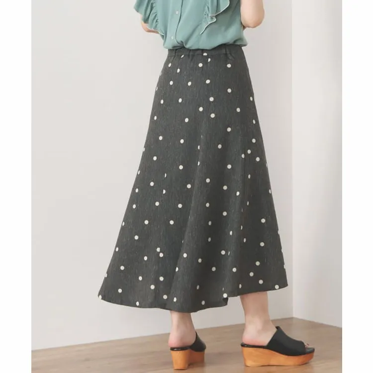 Beams Casual Long Skirts Women's Charcoal-5
