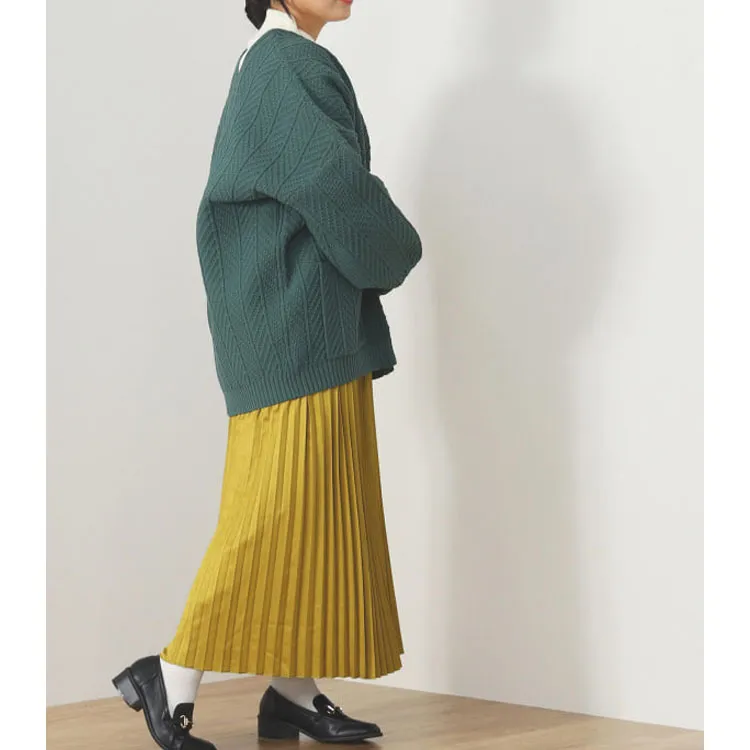 Beams Casual Long Skirts Women's Yellow-4