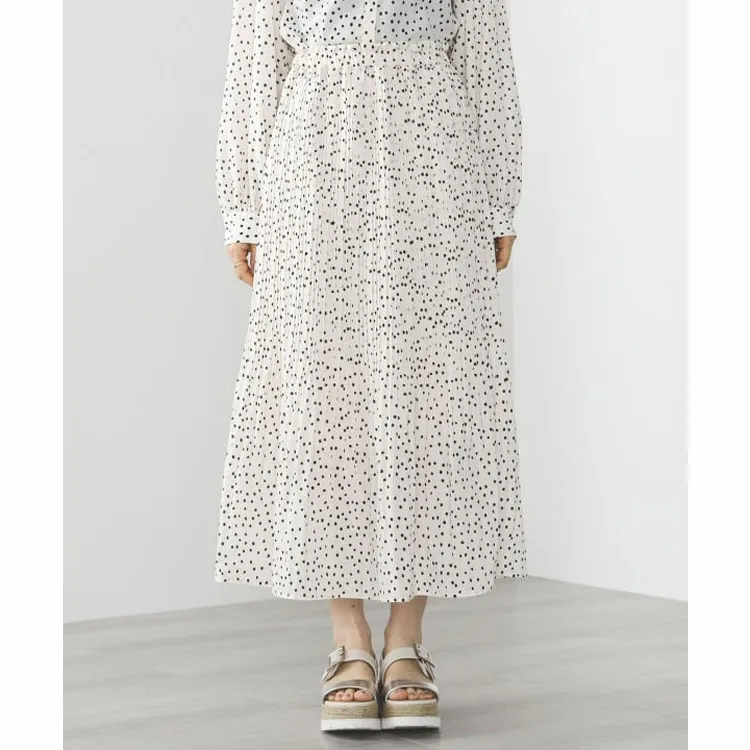 Beams Casual Long Skirts Women's White-3