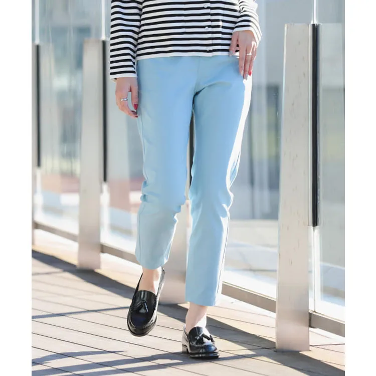 Beams Casual Pants Women's Saxophone Blue-2