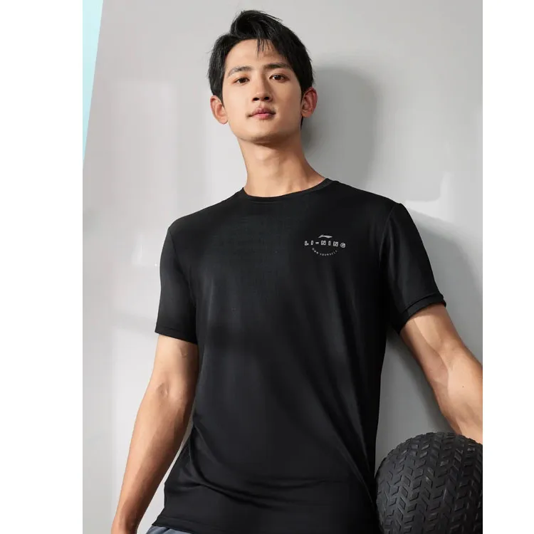 LiNing Fitness Series Regular T Shirt Men's Black-3