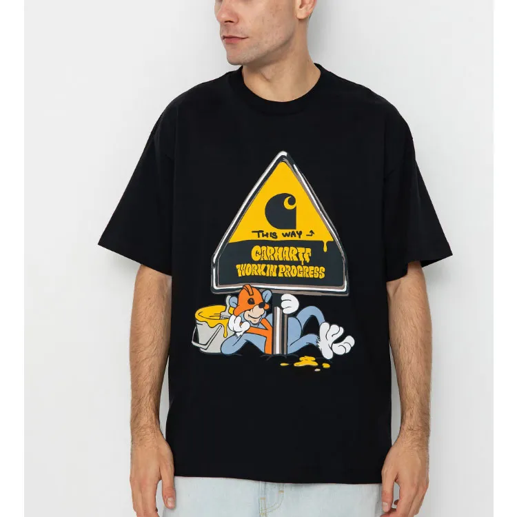 Carhartt WIP T Shirts Men Black-5