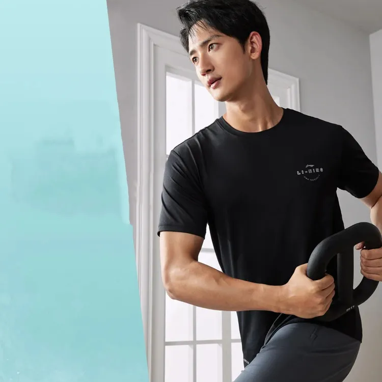 LiNing Fitness Series Regular T Shirt Men's Black-2