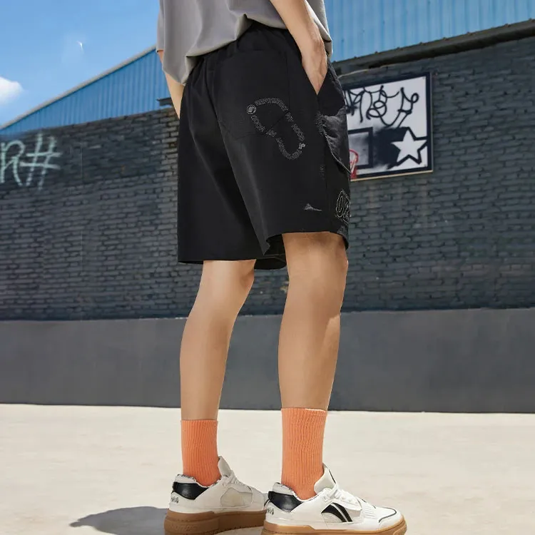 LiNing Badfive Casual Shorts Men's Black-4