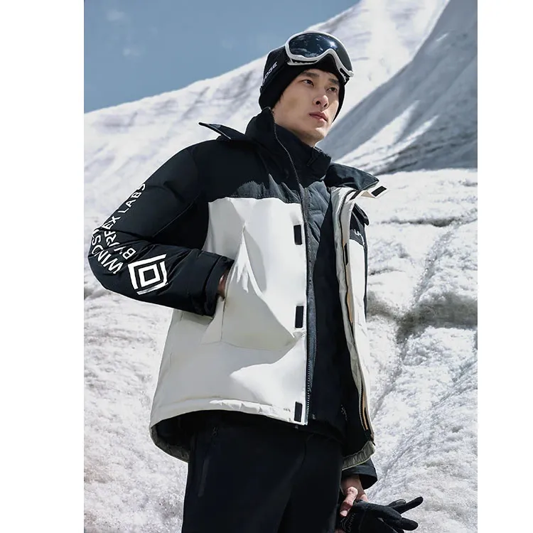 LiNing Hot Pot Down Collection Fitness Collection Down Jacket Unisex Vanilla White/Black-2