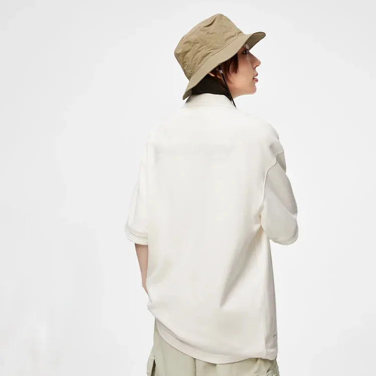 LINING CF Tracing Polo Shirts Unisex Ivory-3