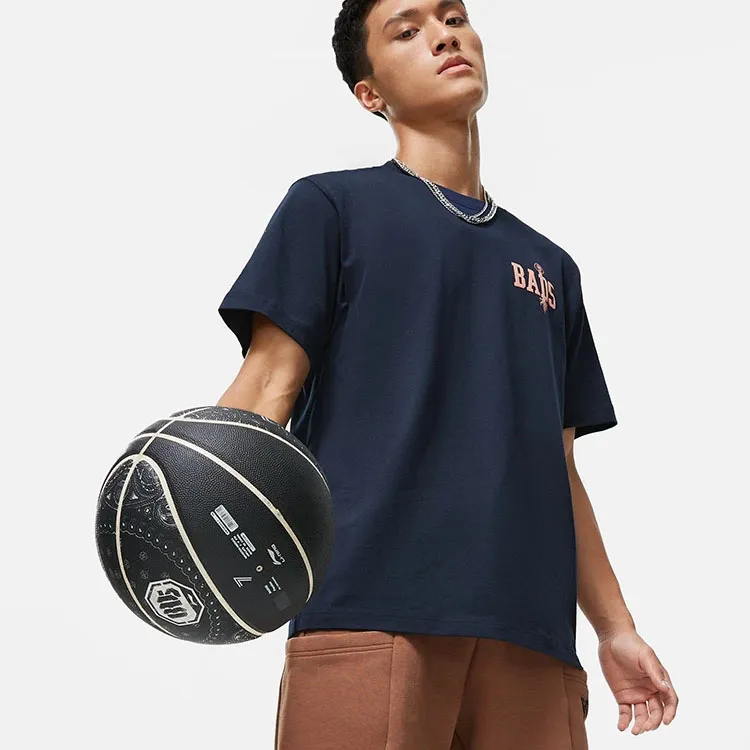 LiNing Badfive T Shirt Unisex Dark Marine Blue-2