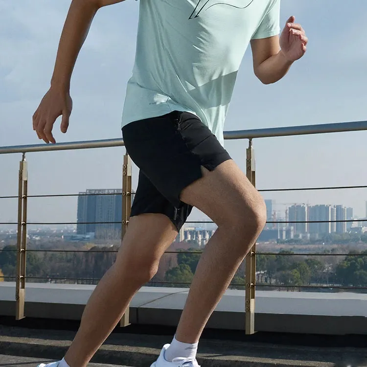 LINING Running Collection Sports Shorts Men Black-4