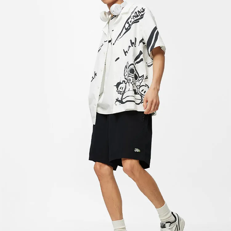 LiNing x LEAGUE OF LEGENDS Casual Shorts Men's Black-4