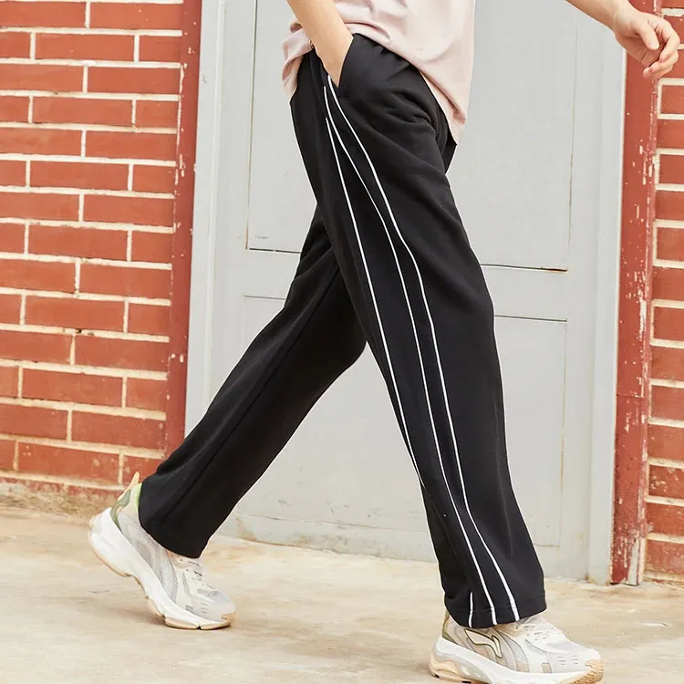 LiNing Sports Fashion Collection Knitted Fabric Sports Pants Men's Black-5