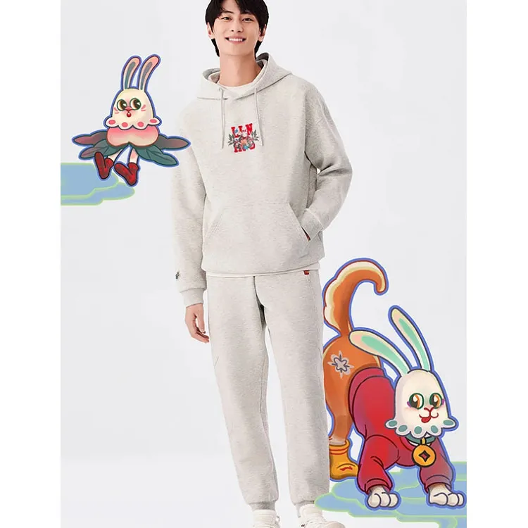 LiNing Sports Life Collection Daily Gold Collection Sweatshirt Unisex Gray-3