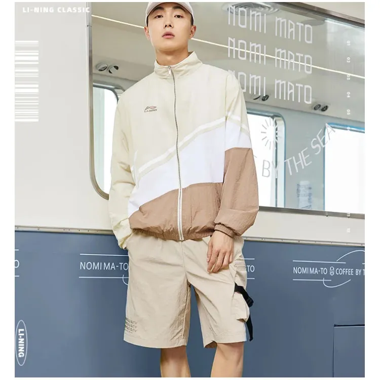 LiNing Sports Fashion Collection Jacket Unisex Bone White-4