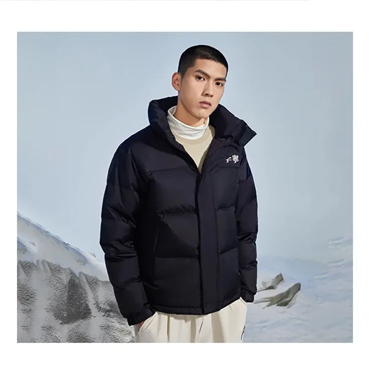 LiNing Sports Life Collection Down Jacket Winter Unisex Black-4