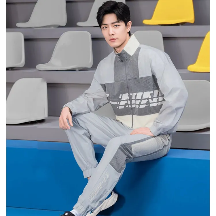 LiNing Jacket Men's Sichuan Stone Gray Ivory-5
