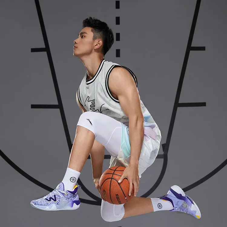 LiNing Basketball Jersey Men's Ecru-3