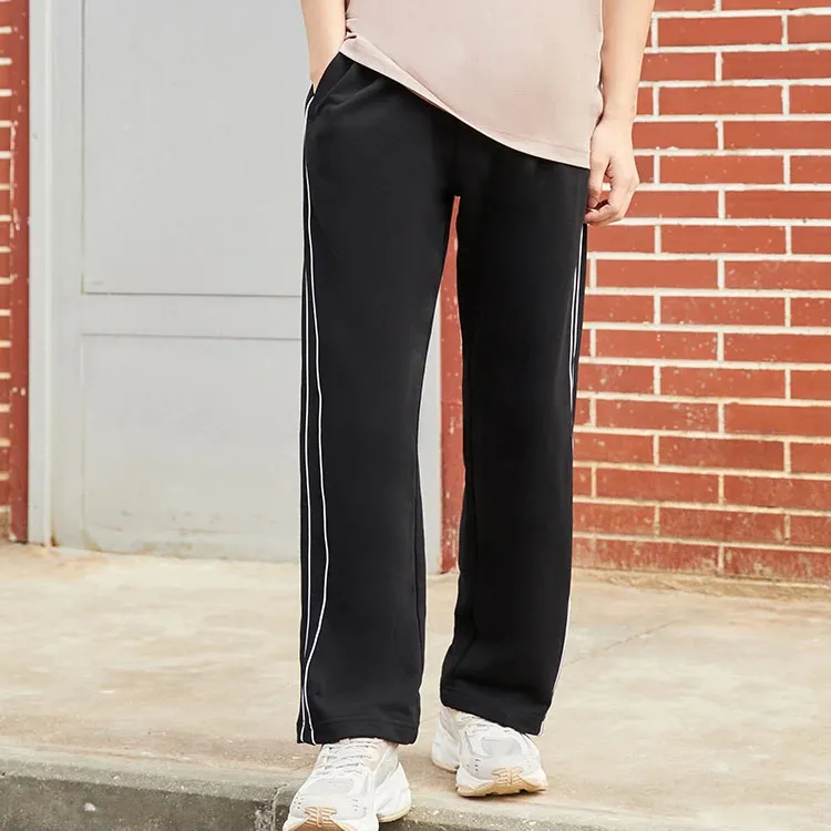 LiNing Sports Fashion Collection Knitted Fabric Sports Pants Men's Black-4