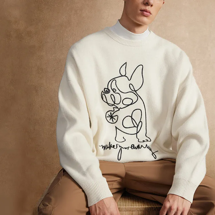 LINING Wade Collection Sweaters Unisex Ecru-4