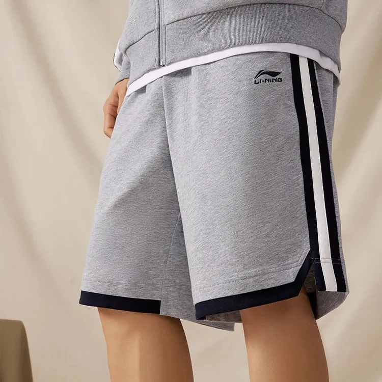 LiNing Sports Fashion Collection Casual Shorts Men's Heather Gray-3