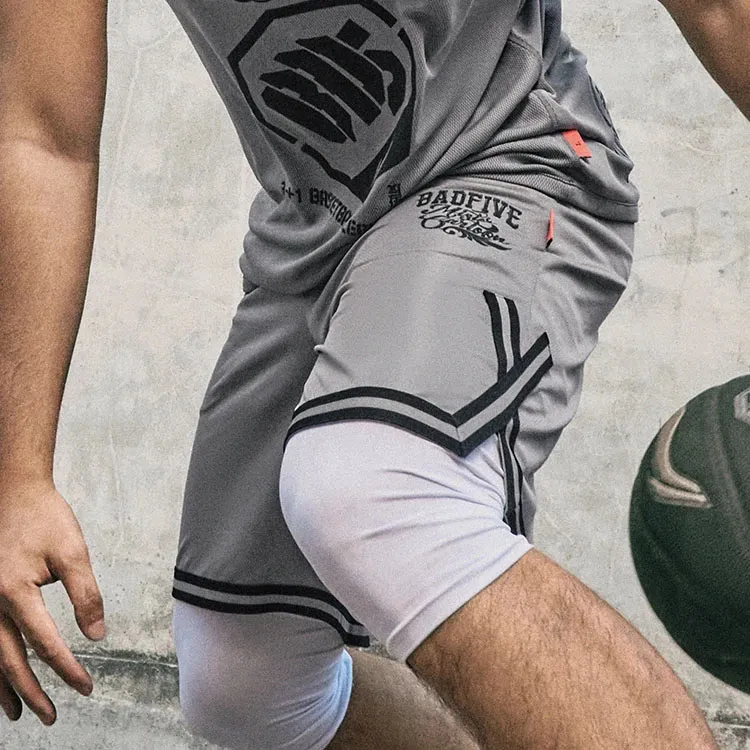 LiNing Basketball Shorts Men's Shark Gray-2
