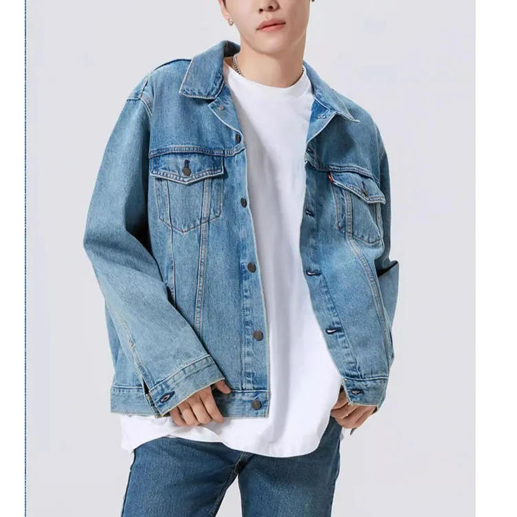 Levis Denim Jackets Men Blue-4